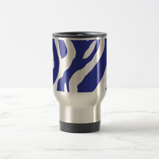 Blue Zebra Reisebecher (Mittel)