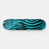 Blue Zebra Skateboard (Horizontal)
