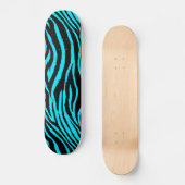 Blue Zebra Skateboard (Vorderseite)