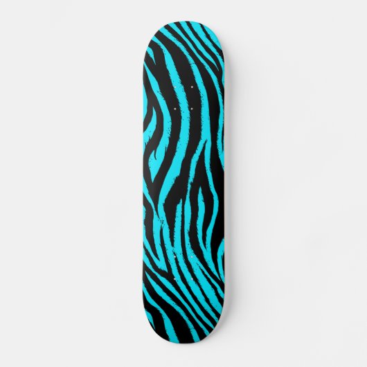 Blue Zebra Skateboard (Vorderseite)