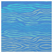 Blue Zebra Stripe Stoff (Nahaufnahme)