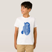 Blue Zebra T-Shirt (Vorne ganz)