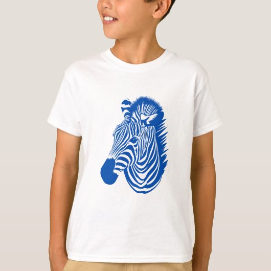 Blue Zebra T-Shirt (Vorderseite)
