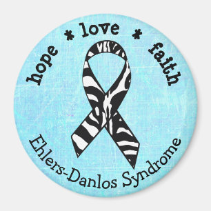 Blue Zebras EDS Ehlers-Danlos Syndrom Magnet