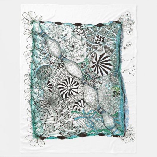 Blue Zen Blanket Fleecedecke (Vorderseite)