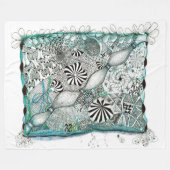 Blue Zen Blanket Fleecedecke (Vorderseite (Horizontal))