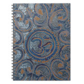 Blue Zen Yoga Meditation OM Om Mantra Ajna Notizblock (Vorderseite)