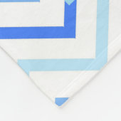 Blue Zickzack Giraffe Niedlich Mother Baby Fleecedecke (Ecke)