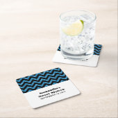 Blue Zickzack Glitzer Sweet 16 Paper Untersetzer (Vor Ort)