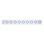 Blue Zickzack Star von David Hanukkah Satinband (Vorderseite)