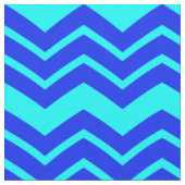 Blue Zig Zag Zickzack Muster Stoff (Nahaufnahme)