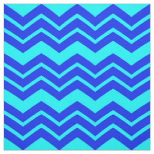 Blue Zig Zag Zickzack Muster Stoff