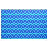 Blue Zig Zag Zickzack Muster Stoff (Fat Quarter (45,7 x 55,9 cm))