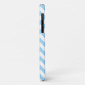 Blue Zigzag, Blue Zickzack, geometrisches Muster Case-Mate iPhone Hülle (Hinten/Links)