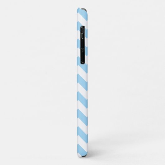 Blue Zigzag, Blue Zickzack, geometrisches Muster Case-Mate iPhone Hülle (Hinten/Links)