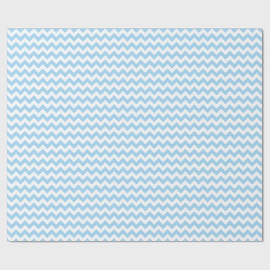 Blue Zigzag, Blue Zickzack, geometrisches Muster Geschenkpapier (Flach)