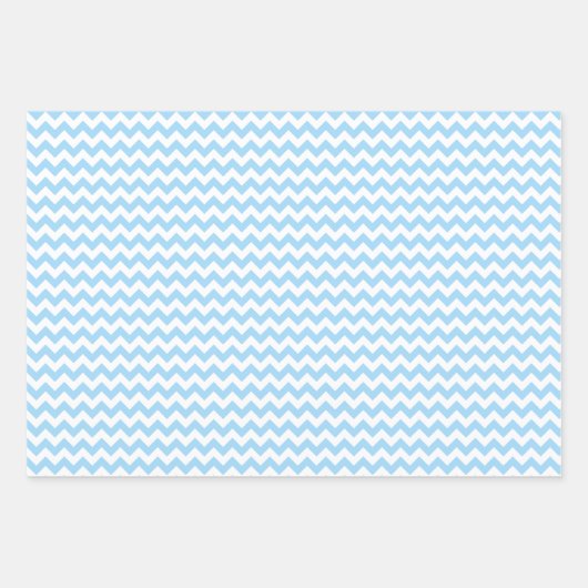 Blue Zigzag, Blue Zickzack, geometrisches Muster Geschenkpapier Set (Vorderseite 2)