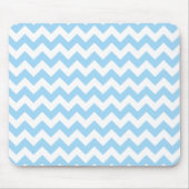 Blue Zigzag, Blue Zickzack, geometrisches Muster Mousepad (Vorne)