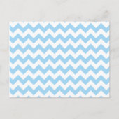 Blue Zigzag, Blue Zickzack, geometrisches Muster Postkarte (Vorderseite)