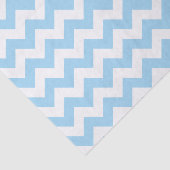 Blue Zigzag, Blue Zickzack, geometrisches Muster Seidenpapier (Ausschnitt)