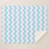 Blue Zigzag, Blue Zickzack, geometrisches Muster Sherpadecke (Vorderseite (Horizontal))