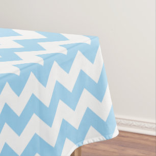 Blue Zigzag, Blue Zickzack, geometrisches Muster Tischdecke