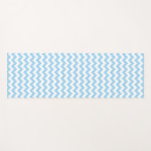 Blue Zigzag, Blue Zickzack, geometrisches Muster Yogamatte (Vorderseite (Horizontal))