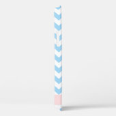 Blue Zigzag, Blue Zickzack, Wave Pattern, Ihr Name Case-Mate iPhone Hülle (Rückseite / Rechts)