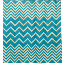 Blue-Zigzag-DuscheVorhang