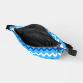Blue Zigzag Fanny Pack Bauchtasche (Offen)
