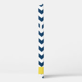 Blue Zigzag, Navy Blue Zickzack, Ihr Name Case-Mate iPhone Hülle (Rückseite / Rechts)