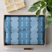 Blue Zigzag Seidenpapier (Geschenk)