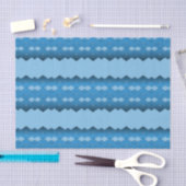Blue Zigzag Seidenpapier (Handwerk)