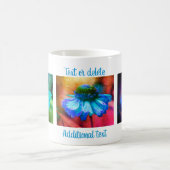 Blue Zinnia Blumengestein Personalisiert Kaffeetasse (Mittel)