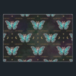 Blue Zircon Dezember Birthstone Moth Birthday Geschenkpapier Set<br><div class="desc">Feiern Sie Geburtstage im Dezember mit diesem zauberhaften, aus blauem Zirkon inspiriert Packpapier. Mit einer blauen Zirkon-Gebirgsmotte, umgeben von himmlischen Monden, glänzenden Sternen und einem eleganten "Happy Birthday"-Text fügt dieses Design Ihren Geschenken eine mystische und lebendige Touch hinzu. Ideal für Astrologen, himmlische Designliebhaber oder für alle, die die coole Schönheit...</div>