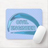 Blue Zivil Engineer Mousepad (Mit Mouse)