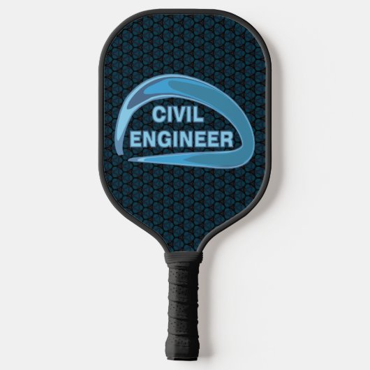 Blue Zivil Engineer Pickleball Schläger (Rückseite)