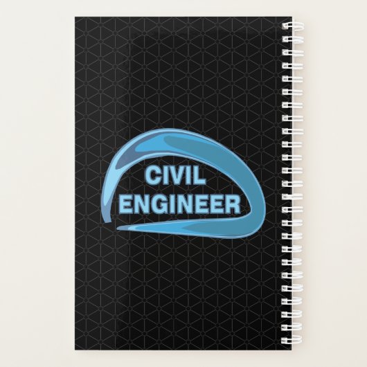 Blue Zivil Engineer Planer (Rückseite)