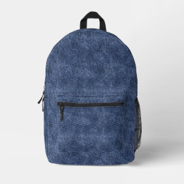 Blue Zodiac Denim Pattern Bedruckter Rucksack