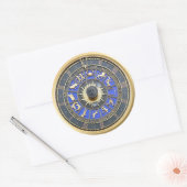 Blue Zodiac Wheel Sticker (Umschlag)