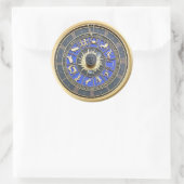 Blue Zodiac Wheel Sticker (Tasche)
