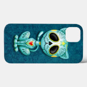 Blue Zombie Sugar Kitten Case-Mate iPhone Hülle (Rückseite (Horizontal))