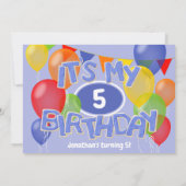 Blue Zuckerguss schneidet Briefe Cookies Einladung (Rückseite)