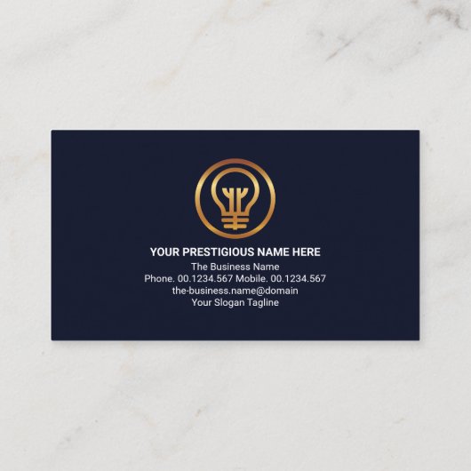 Blue Zuhause Electric Power Line Electrical Servic Visitenkarte (Rückseite)