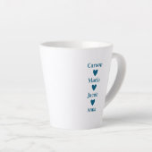 Blue Zuhause Sweet Zuhause Personalisiert Milchtasse (Rechte Ecke)