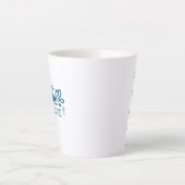 Blue Zuhause Sweet Zuhause Personalisiert Milchtasse (Vorderseite)