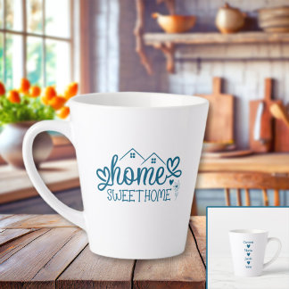 Blue Zuhause Sweet Zuhause Personalisiert Milchtasse