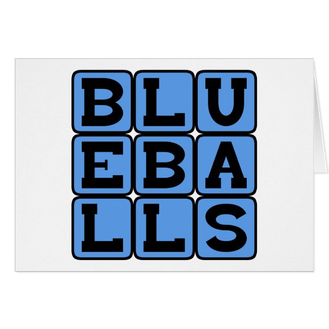 Blueballs, blaue Balls (Vorderseite (Horizontal))