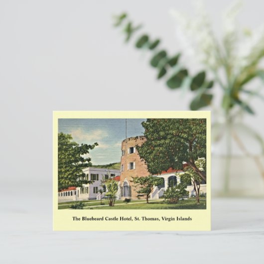 Bluebeard Castle St. Thomas Jungfrau Islands Postkarte (Stehend Vorderseite)