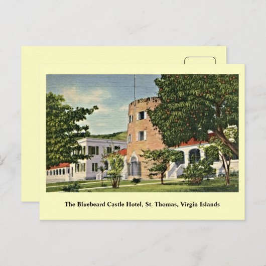 Bluebeard Castle St. Thomas Jungfrau Islands Postkarte (Vorne/Hinten)